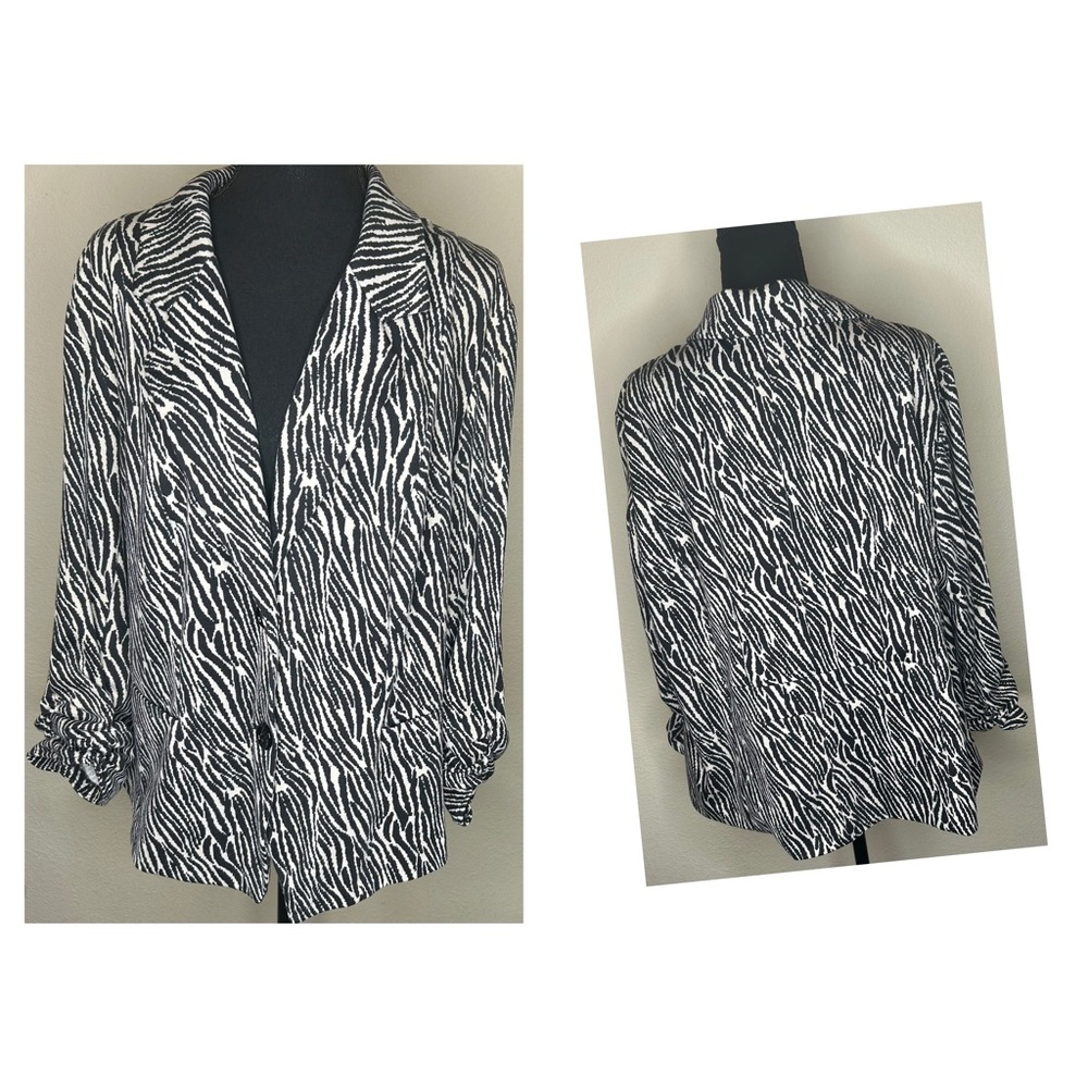 Cato Jackets & Coats Plus Size Zebra Blazer
